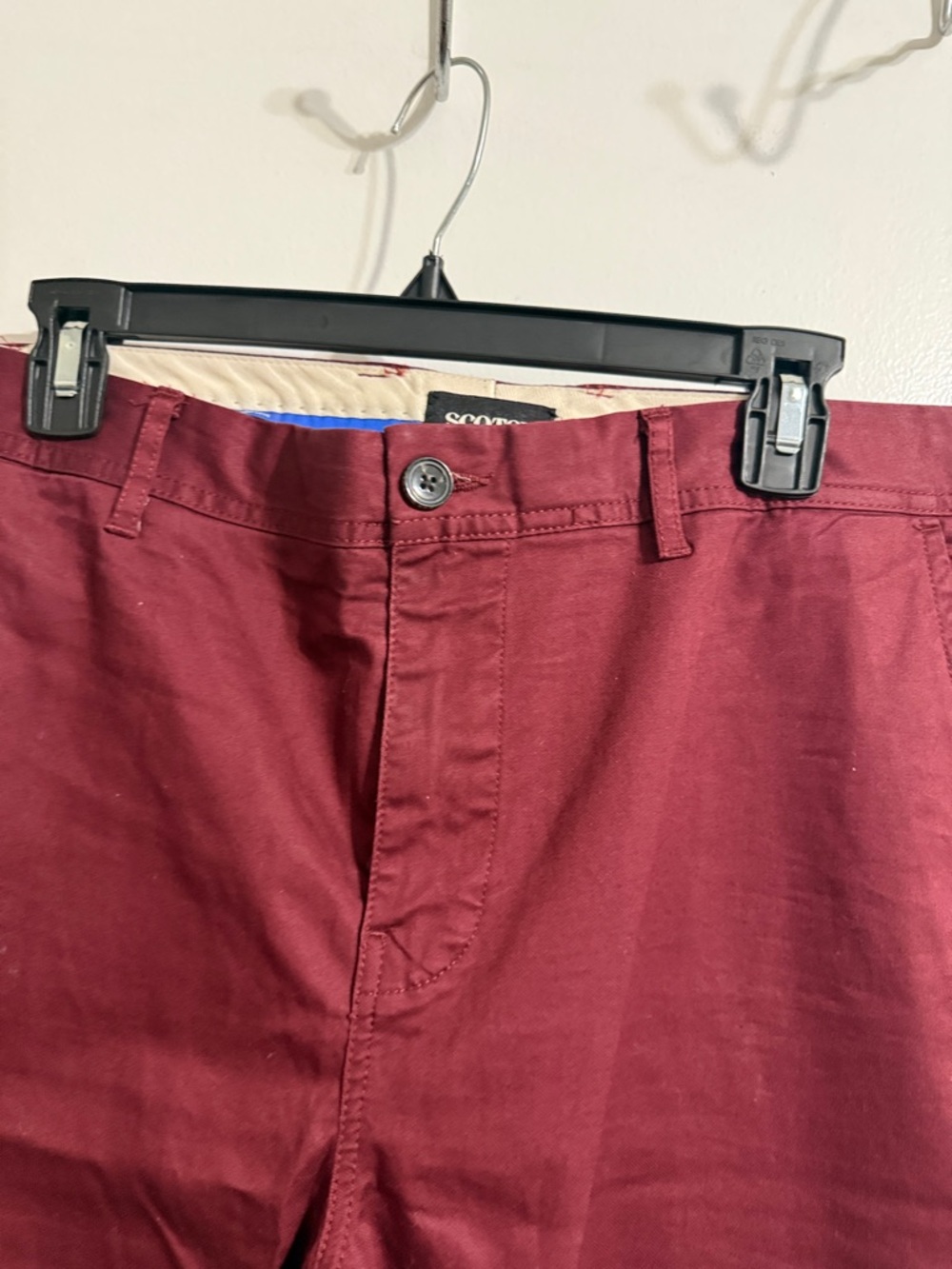 Scotch & Soda Mott Wine Red Chino Pants